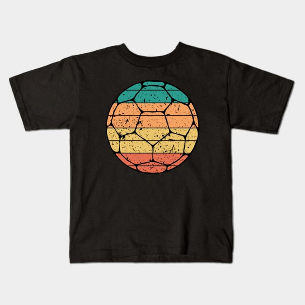 Soccer Retro Kids T-Shirt by footballomatic
